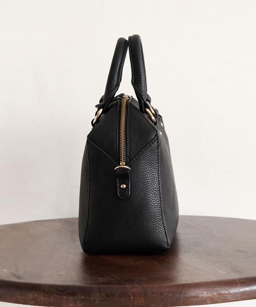 BEAUTY&YOUTH UNITED ARROWS（ビューティーアンドユースユナイテッドアローズ）の「BY フェイクレザー2WAYボストン 3（ボストンバッグ・レディース・ブラック/ベージュ/オレンジ系その他・ﾌﾘ-）」の11枚目の写真