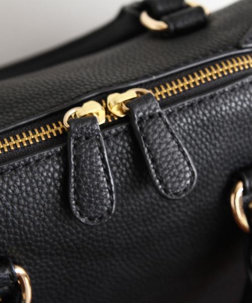 BEAUTY&YOUTH UNITED ARROWS（ビューティーアンドユースユナイテッドアローズ）の「BY フェイクレザー2WAYボストン 3（ボストンバッグ・レディース・ブラック/ベージュ/オレンジ系その他・ﾌﾘ-）」の13枚目の写真