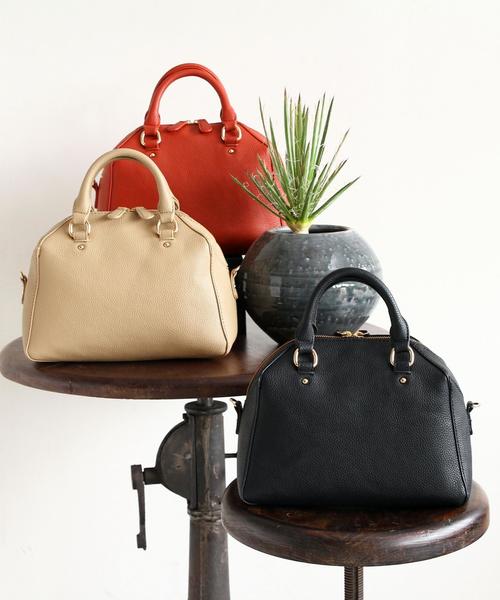 BEAUTY&YOUTH UNITED ARROWS（ビューティーアンドユースユナイテッドアローズ）の「BY フェイクレザー2WAYボストン 3（ボストンバッグ・レディース・ブラック/ベージュ/オレンジ系その他・ﾌﾘ-）」の9枚目の写真