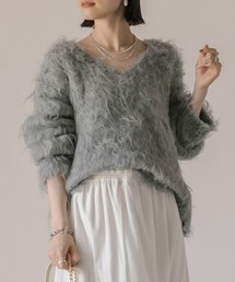 RIVE DROITE | シャギーVネックニット(ニット/セーター)