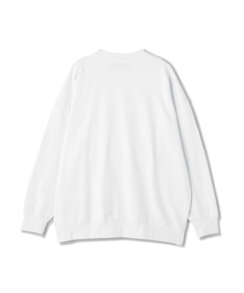 WHITELAND（ホワイトランド）の「【WEB&DEPOT限定】WHITELAND/ホワイトランド/SILICON TAG CREWNECK SWEATSHIRTS（スウェット・レディース・ホワイト/ブラック/グレー/カーキ・L/M）」の7枚目の写真