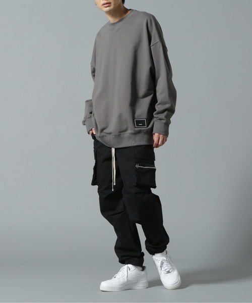 WHITELAND（ホワイトランド）の「【WEB&DEPOT限定】WHITELAND/ホワイトランド/SILICON TAG CREWNECK SWEATSHIRTS（スウェット・レディース・ホワイト/ブラック/グレー/カーキ・L/M）」の18枚目の写真