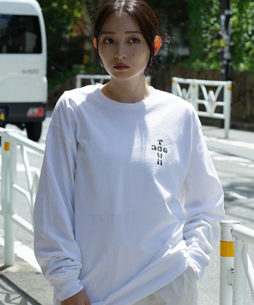DOGTOWN（ドッグタウン）の「CROSS BONES L/S T-SHIRTS/DOGTOWN(ドッグタウン)長袖バックプリントロンT（Tシャツ/カットソー・メンズ・ホワイト×ブルー/ブラック×ブルー・MEDIUM/LARGE/X-LARGE）」の15枚目の写真