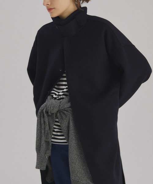 かぐれ（カグレ）の「ウールステンカラーコート（ステンカラーコート・レディース・ブラック/グレー・FREE）」の20枚目の写真