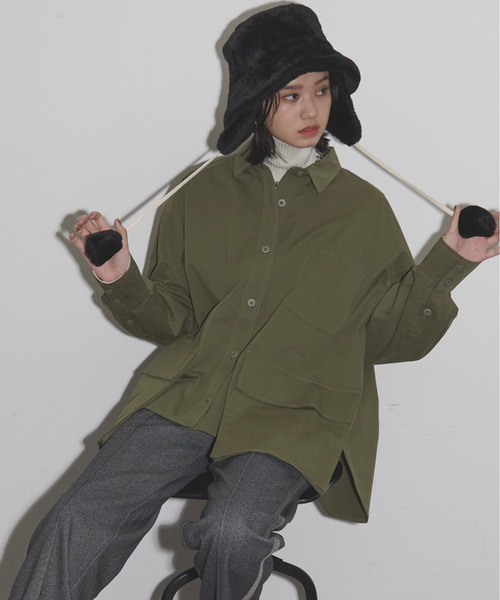 THE YOn(ザヨン)の「イヤーマフエコファーバケットハット(ハット・レディース・ベージュ/ブラック/アイボリー・FREE)」の17枚目の写真