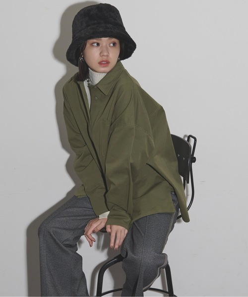 THE YOn(ザヨン)の「イヤーマフエコファーバケットハット(ハット・レディース・ベージュ/ブラック/アイボリー・FREE)」の22枚目の写真