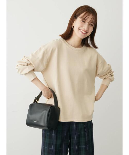 Sugar spoon(シュガースプーン)の「・SUGAR SPOON バックスリットウラケスウェット(スウェット・レディース・グリーン/ライトベージュ/ブラック/チャコールグレー・FREE)」の6枚目の写真