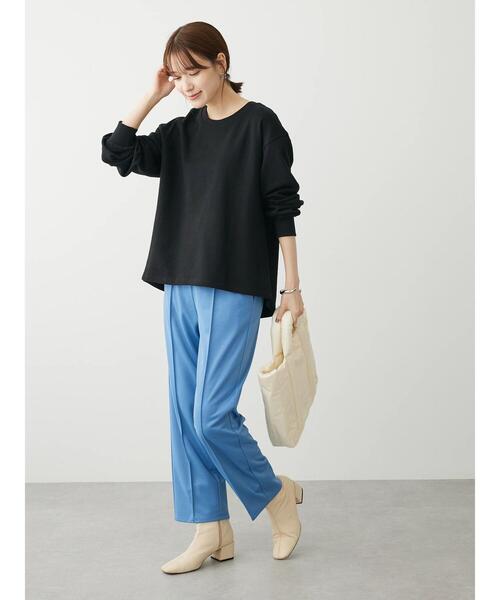 Sugar spoon(シュガースプーン)の「・SUGAR SPOON バックスリットウラケスウェット(スウェット・レディース・グリーン/ライトベージュ/ブラック/チャコールグレー・FREE)」の8枚目の写真