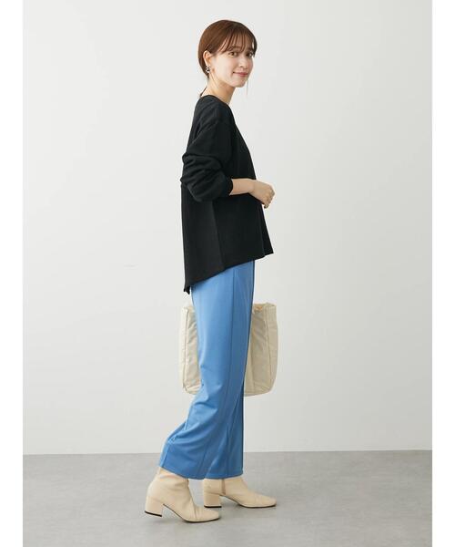 Sugar spoon(シュガースプーン)の「・SUGAR SPOON バックスリットウラケスウェット(スウェット・レディース・グリーン/ライトベージュ/ブラック/チャコールグレー・FREE)」の9枚目の写真