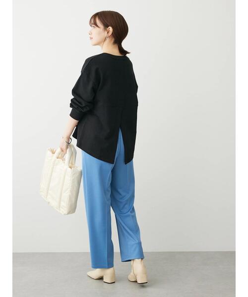 Sugar spoon(シュガースプーン)の「・SUGAR SPOON バックスリットウラケスウェット(スウェット・レディース・グリーン/ライトベージュ/ブラック/チャコールグレー・FREE)」の10枚目の写真