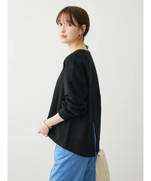 Sugar spoon(シュガースプーン)の「・SUGAR SPOON バックスリットウラケスウェット(スウェット・レディース・グリーン/ライトベージュ/ブラック/チャコールグレー・FREE)」の12枚目の写真