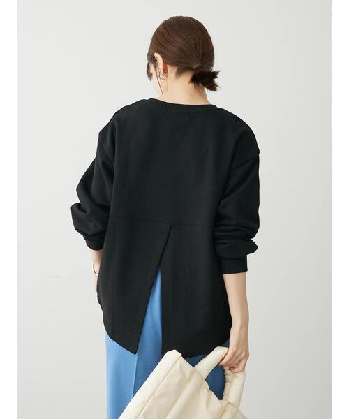 Sugar spoon(シュガースプーン)の「・SUGAR SPOON バックスリットウラケスウェット(スウェット・レディース・グリーン/ライトベージュ/ブラック/チャコールグレー・FREE)」の13枚目の写真