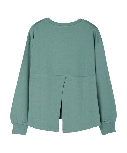 Sugar spoon(シュガースプーン)の「・SUGAR SPOON バックスリットウラケスウェット(スウェット・レディース・グリーン/ライトベージュ/ブラック/チャコールグレー・FREE)」の15枚目の写真