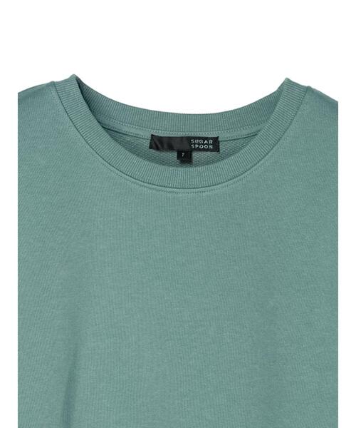 Sugar spoon(シュガースプーン)の「・SUGAR SPOON バックスリットウラケスウェット(スウェット・レディース・グリーン/ライトベージュ/ブラック/チャコールグレー・FREE)」の16枚目の写真