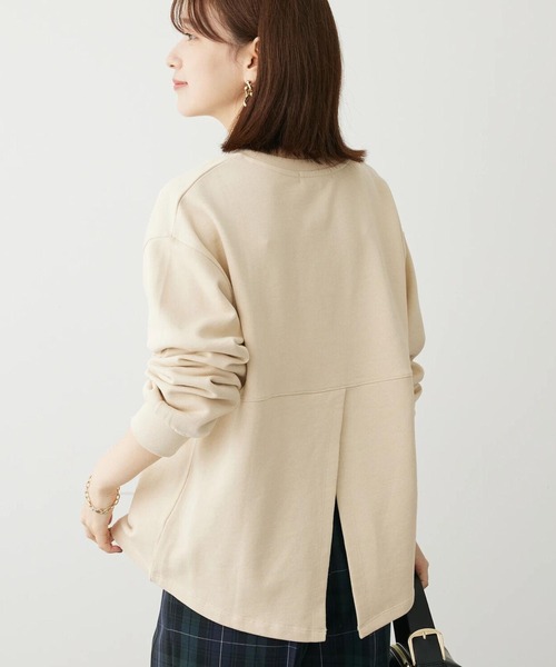 Sugar spoon(シュガースプーン)の「・SUGAR SPOON バックスリットウラケスウェット(スウェット・レディース・グリーン/ライトベージュ/ブラック/チャコールグレー・FREE)」の1枚目の写真