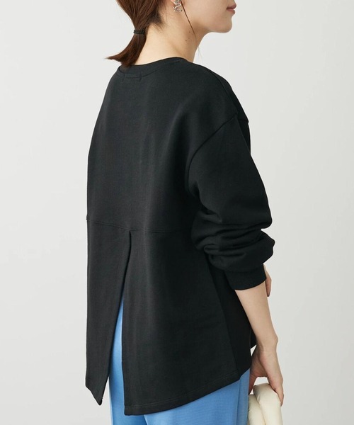 Sugar spoon(シュガースプーン)の「・SUGAR SPOON バックスリットウラケスウェット(スウェット・レディース・グリーン/ライトベージュ/ブラック/チャコールグレー・FREE)」の2枚目の写真