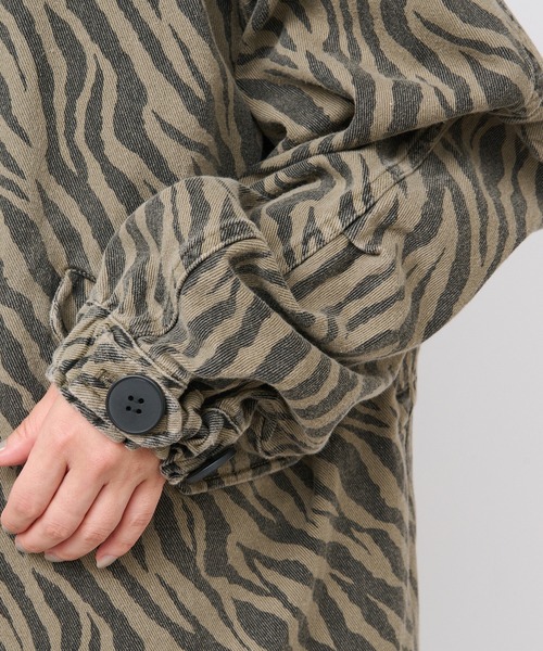 RIVE DROITE（リヴドロワ）の「ゼブラモッズコート（モッズコート・レディース・カーキ・FREE）」の9枚目の写真