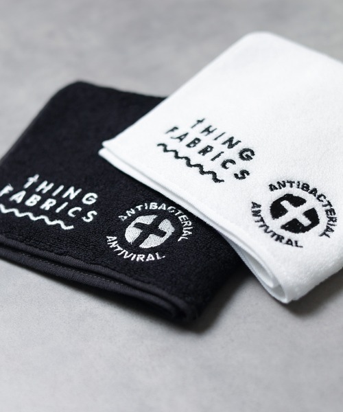 THING FABRICS（シングファブリックス）の「『THING FABRICS』　Antiviral Towel（ハンカチ/ハンドタオル・レディース・ブラック/ホワイト・FREE）」の5枚目の写真