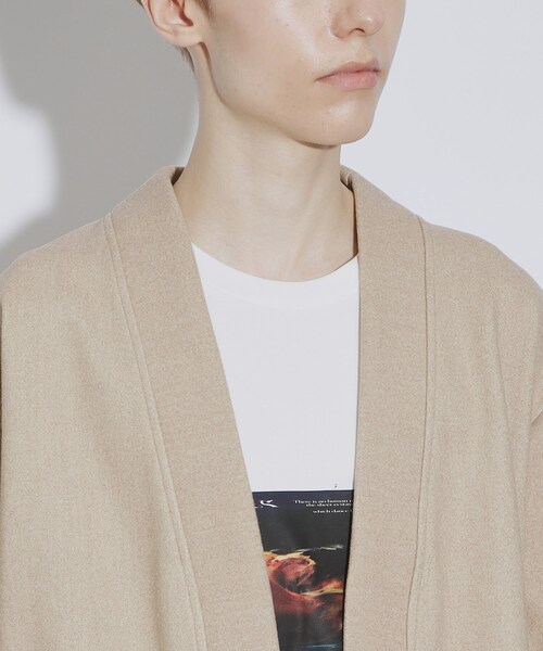 tk.TAKEO KIKUCHI（ティーケータケオキクチ）の「◆ダブルフェイスカットコーディガン（カーディガン/ボレロ・メンズ・ブルー系その他/ベージュ/チャコールグレー・04/02/03）」の7枚目の写真