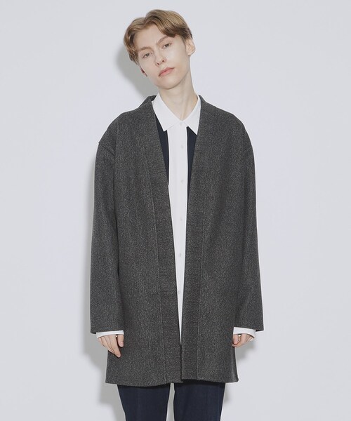 tk.TAKEO KIKUCHI（ティーケータケオキクチ）の「◆ダブルフェイスカットコーディガン（カーディガン/ボレロ・メンズ・ブルー系その他/ベージュ/チャコールグレー・04/02/03）」の11枚目の写真