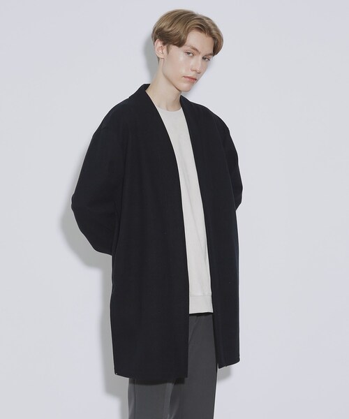 tk.TAKEO KIKUCHI（ティーケータケオキクチ）の「◆ダブルフェイスカットコーディガン（カーディガン/ボレロ・メンズ・ブルー系その他/ベージュ/チャコールグレー・04/02/03）」の14枚目の写真