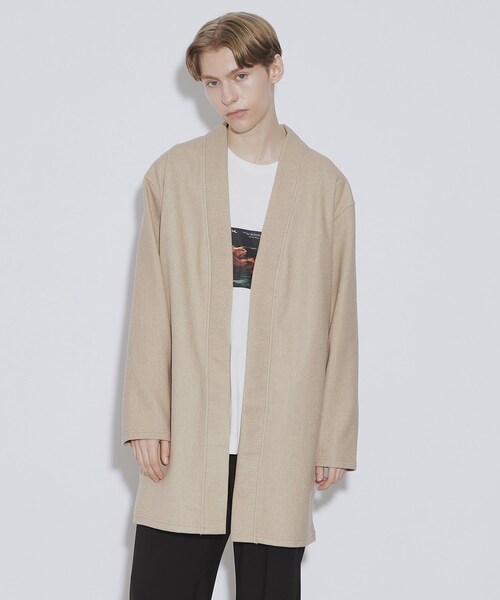 tk.TAKEO KIKUCHI（ティーケータケオキクチ）の「◆ダブルフェイスカットコーディガン（カーディガン/ボレロ・メンズ・ブルー系その他/ベージュ/チャコールグレー・04/02/03）」の17枚目の写真