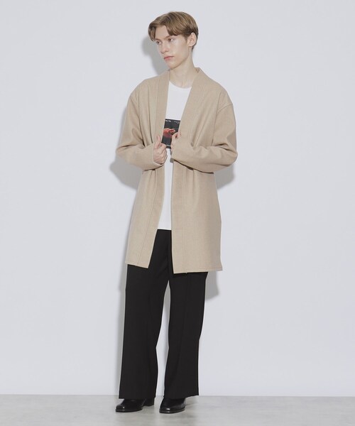 tk.TAKEO KIKUCHI（ティーケータケオキクチ）の「◆ダブルフェイスカットコーディガン（カーディガン/ボレロ・メンズ・ブルー系その他/ベージュ/チャコールグレー・04/02/03）」の18枚目の写真