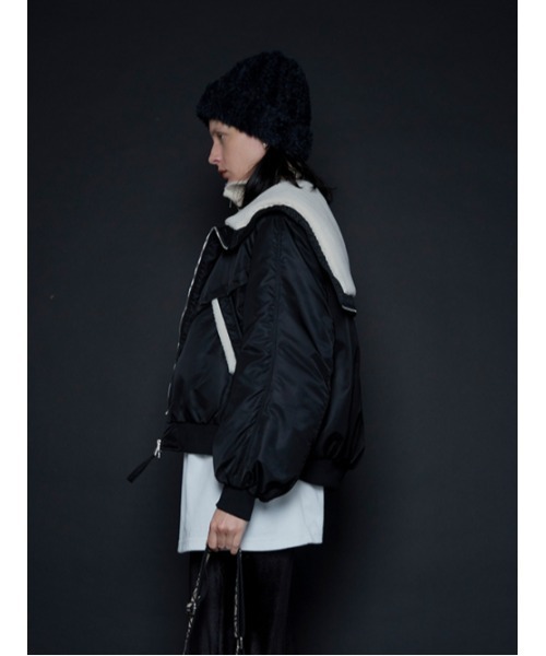 AMAIL(アマイル)の「N2b motif blouson(ブルゾン・レディース・ブラック/カーキ・FREE)」の16枚目の写真