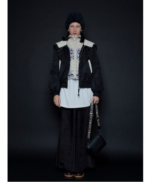 AMAIL(アマイル)の「N2b motif blouson(ブルゾン・レディース・ブラック/カーキ・FREE)」の19枚目の写真