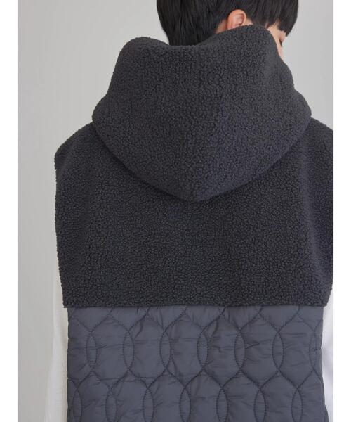 AMERICAN HOLIC（アメリカンホリック）の「キルポカキルトフードベスト（ベスト・レディース・チャコールグレー・L/M）」の4枚目の写真