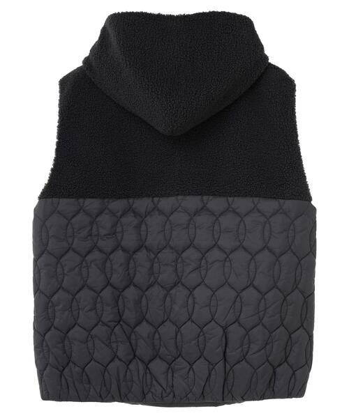 AMERICAN HOLIC（アメリカンホリック）の「キルポカキルトフードベスト（ベスト・レディース・チャコールグレー・L/M）」の9枚目の写真