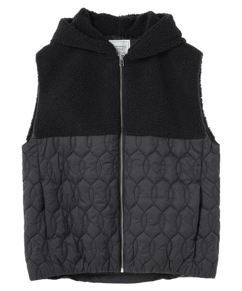 AMERICAN HOLIC（アメリカンホリック）の「キルポカキルトフードベスト（ベスト・レディース・チャコールグレー・L/M）」の15枚目の写真