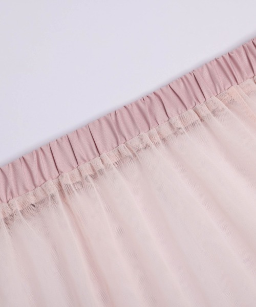 SUGAR BISKET（シュガービスケット）の「ティアードチュールスカート（スカート・レディース・ホワイト/ブラウン/ブラック/グレー/ブラック系/ピンク・フリー）」の19枚目の写真