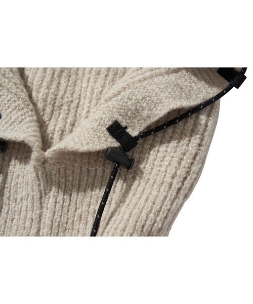 LIBERE（リベーレ）の「STRING WARM HOOD（ニットキャップ/ビーニー・メンズ・ブラック/アイボリー・FREE）」の13枚目の写真