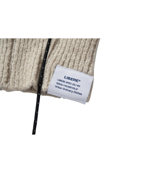 LIBERE（リベーレ）の「STRING WARM HOOD（ニットキャップ/ビーニー・メンズ・ブラック/アイボリー・FREE）」の14枚目の写真