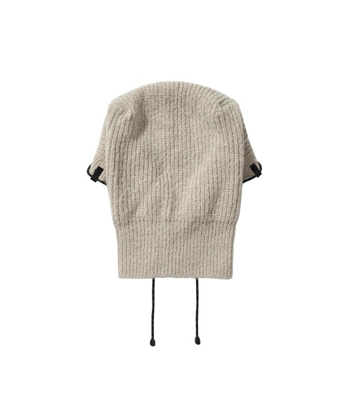 LIBERE（リベーレ）の「STRING WARM HOOD（ニットキャップ/ビーニー・メンズ・ブラック/アイボリー・FREE）」の11枚目の写真