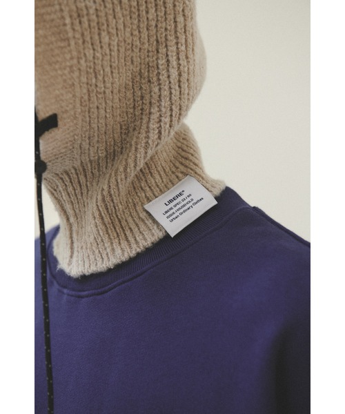 LIBERE（リベーレ）の「STRING WARM HOOD（ニットキャップ/ビーニー・メンズ・ブラック/アイボリー・FREE）」の17枚目の写真
