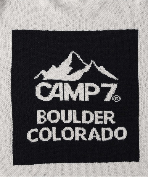 CAMP7（キャンプセブン）の「【CAMP7】ジャガードロゴニットプルオーバー（ニット/セーター・レディース・グリーン/オフホワイト/ブラック・M-L）」の17枚目の写真