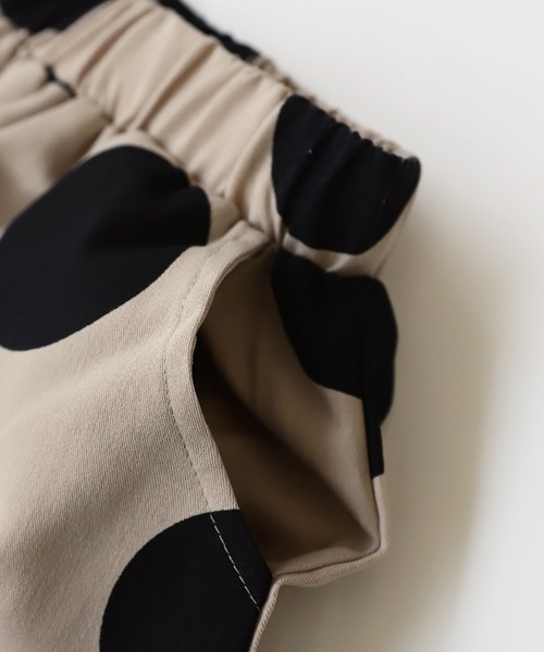 antiqua（アンティカ）の「ドット柄サーカスパンツ（その他パンツ・キッズ・ブラック/ベージュ・160/130/150/120/140）」の6枚目の写真