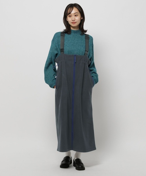 niko and...（ニコアンド）の「フリースZIPジャンパースカート（ジャンパースカート・レディース・チャコール/アイボリー/グレー・FREE）」の16枚目の写真