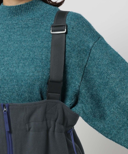 niko and...（ニコアンド）の「フリースZIPジャンパースカート（ジャンパースカート・レディース・チャコール/アイボリー/グレー・FREE）」の4枚目の写真