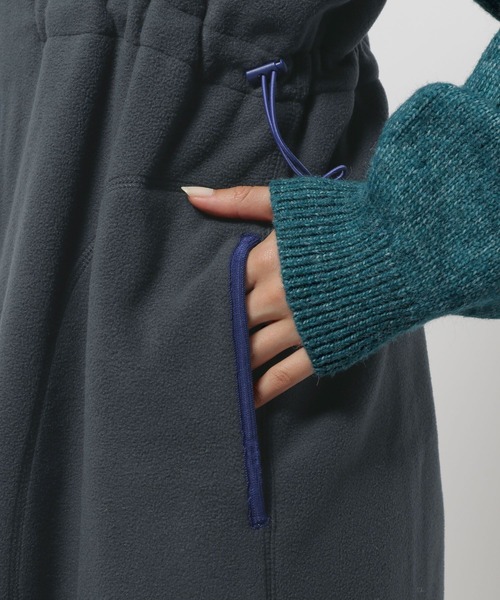 niko and...（ニコアンド）の「フリースZIPジャンパースカート（ジャンパースカート・レディース・チャコール/アイボリー/グレー・FREE）」の6枚目の写真