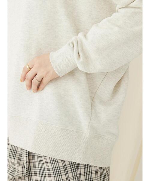 CRAFT STANDARD BOUTIQUE(クラフトスタンダードブティック)の「裏毛セーラーカラーZIPプルオーバー(Tシャツ/カットソー・レディース・ブラック/アイボリー/オートミール/杢グレー・FREE)」の14枚目の写真