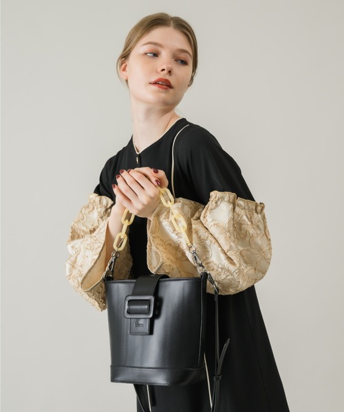 イデム　の　バンドバッグ rose frill bag – idem