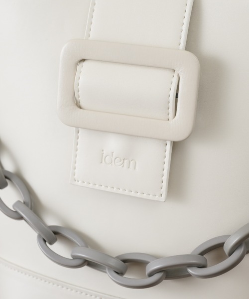 idem(イデム)の「bucket chain bag/チェーン付ショルダーバッグ(ショルダーバッグ・レディース・グレイッシュベージュ/アイボリー/ブラック・FREE)」の14枚目の写真