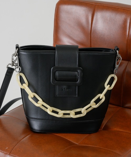idem（イデム）の「bucket chain bag/チェーン付ショルダーバッグ