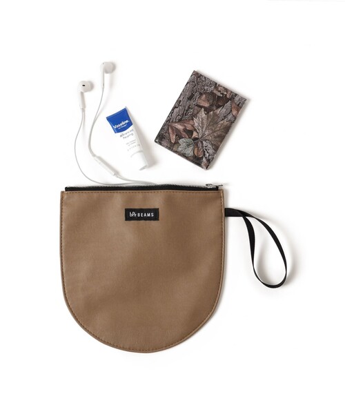 bpr BEAMS（ビーピーアール ビームス ）の「フェイクレザー ポーチ M（ポーチ・メンズ・ブラック/ブラウン系その他4/グレー・ONE SIZE）」の4枚目の写真