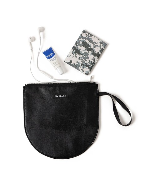 bpr BEAMS（ビーピーアール ビームス ）の「フェイクレザー ポーチ M（ポーチ・メンズ・ブラック/ブラウン系その他4/グレー・ONE SIZE）」の6枚目の写真