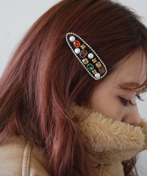 Port / ポート 】 レトロ ビジュー ヘアクリップ #（バレッタ/ヘア