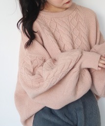 muguet | cable volume pie knit(ニット/セーター)